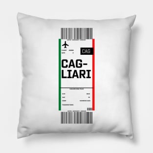 Boarding pass for Cagliari Pillow