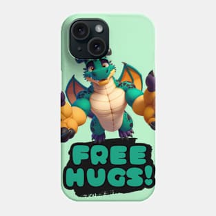 Free Hugs From A Scalie Anthro Dragon Phone Case