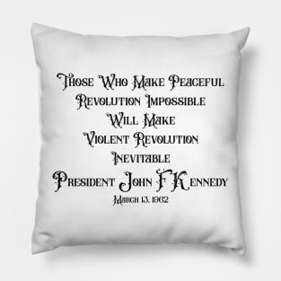 JFK Quote Pillow