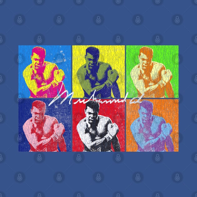 Muhammad Ali Popart Vintage Look by Bingung Mikir Nama Design