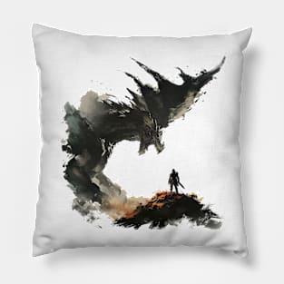 kushala monster hunter Pillow