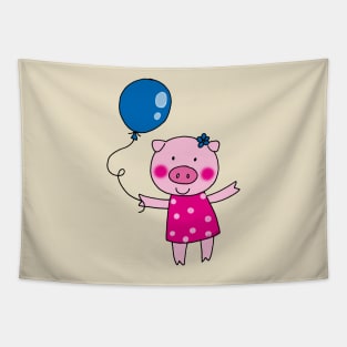 cute piggy girl Tapestry