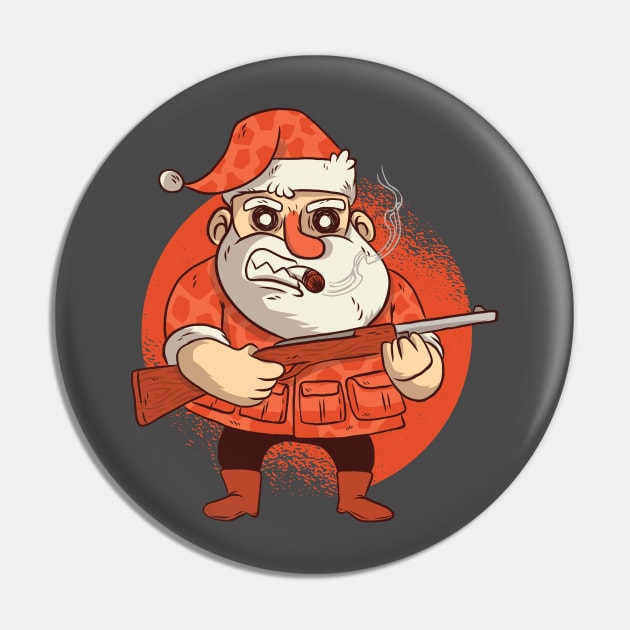 Hunting Santa Pin by madeinchorley