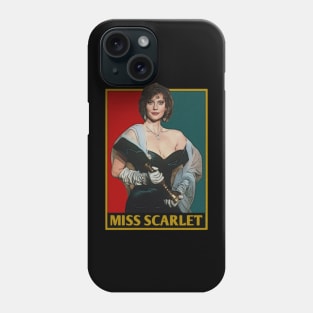 Retro style miss scarlet Phone Case