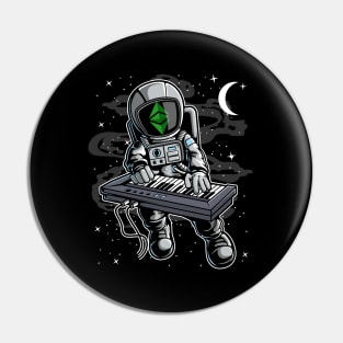 Astronaut Organ Ethereum Classic ETH Coin To The Moon Crypto Token Cryptocurrency Blockchain Wallet Birthday Gift For Men Women Kids Pin