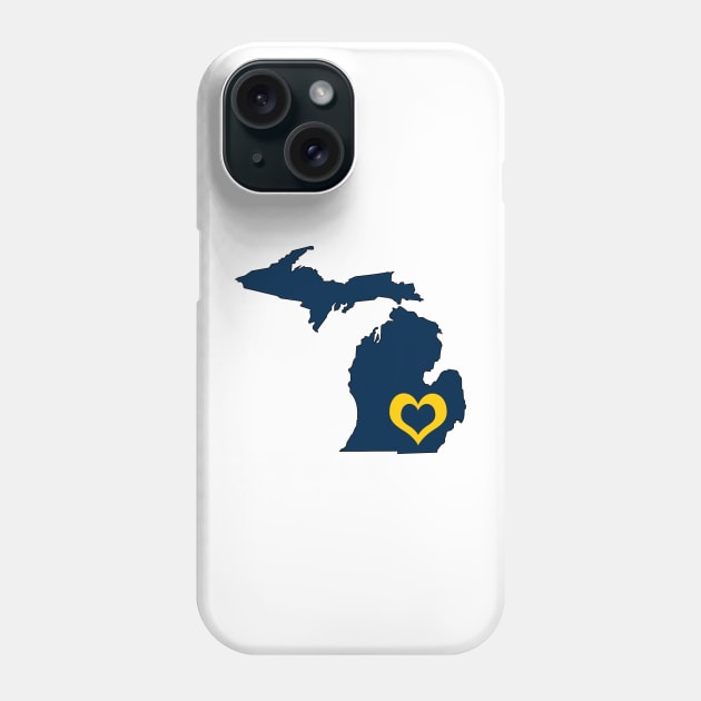 Michigan Love Phone Case by somekindofguru