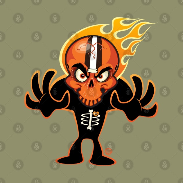 Go Browns SkullyDawg Bones by Goin Ape Studios