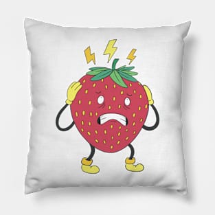 Stressed Strawberry  P R t shirt Pillow