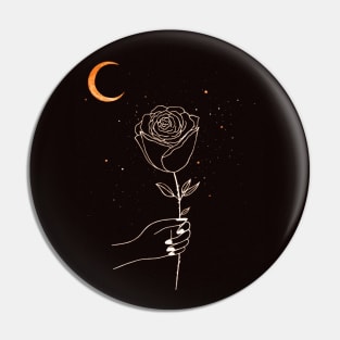 Cosmic Rose Pin