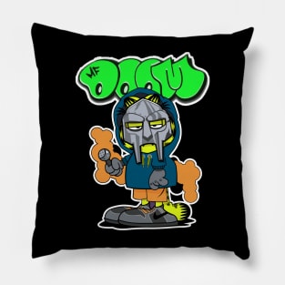 Villainous Flows Pay Tribute to Doom's Occupation as a Hip-Hop Icon with This Tee Pillow