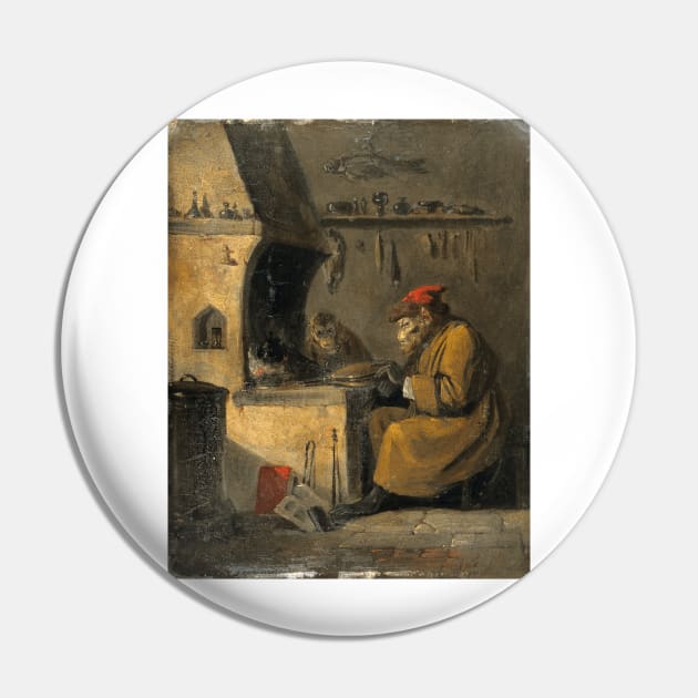 A Monkey Alchemist - Early 19th Century Painting by Edmund Bristow Pin by Naves