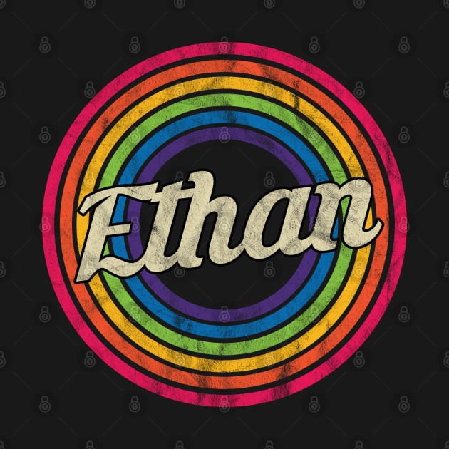 Ethan - Retro Rainbow Faded-Style by MaydenArt