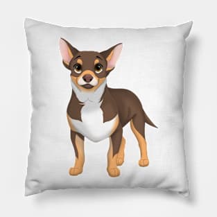 Chocolate & Tan Chihuahua Dog Pillow