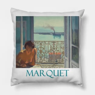 Back Lighting, Alger by Albert Marquet Pillow