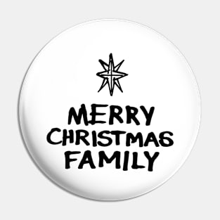 Merry Christmas Family Pin