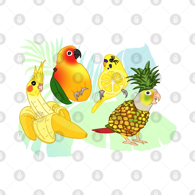 birbs fruits doodles by FandomizedRose