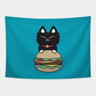 Burger Cat Tapestry