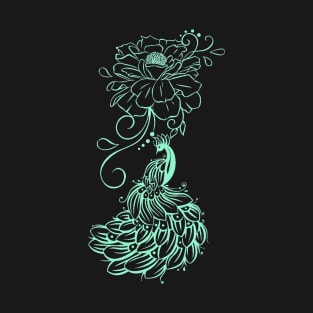 Turquoise Peacock T-Shirt