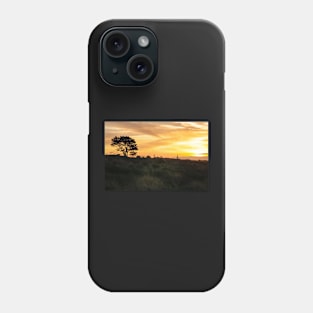 Golden sunset across Papamoa dunes Phone Case