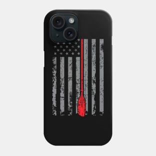 American Flag Grunge Kayak Kayaker Paddle Phone Case