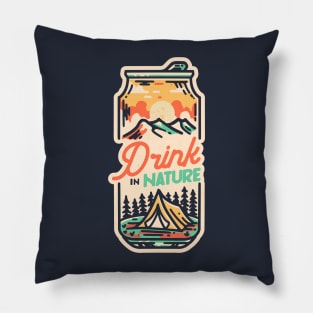 Drink in Nature Pillow