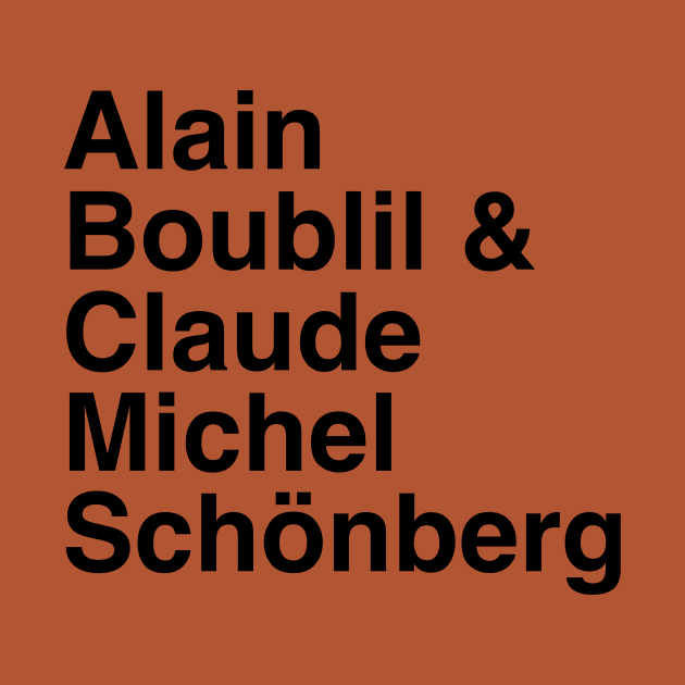 Alain Boublil and Claude-Michel Schönberg by byebyesally