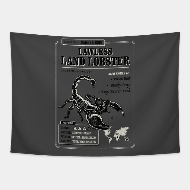 Lawless Land Lobster Tapestry by dumbshirts