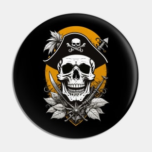 Vintage Pirate Skull Pin