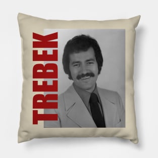 Alex Trebek - Retro Aesthetic Fan Art Pillow