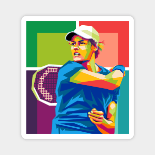 jannik sinner wpap Magnet