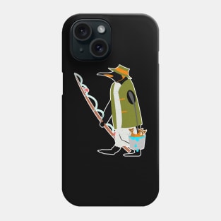 Penguin Fisherman Phone Case