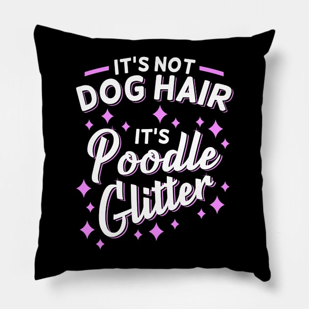 Funny Poodle Mom Dog Owner Gift Pillow by Dolde08