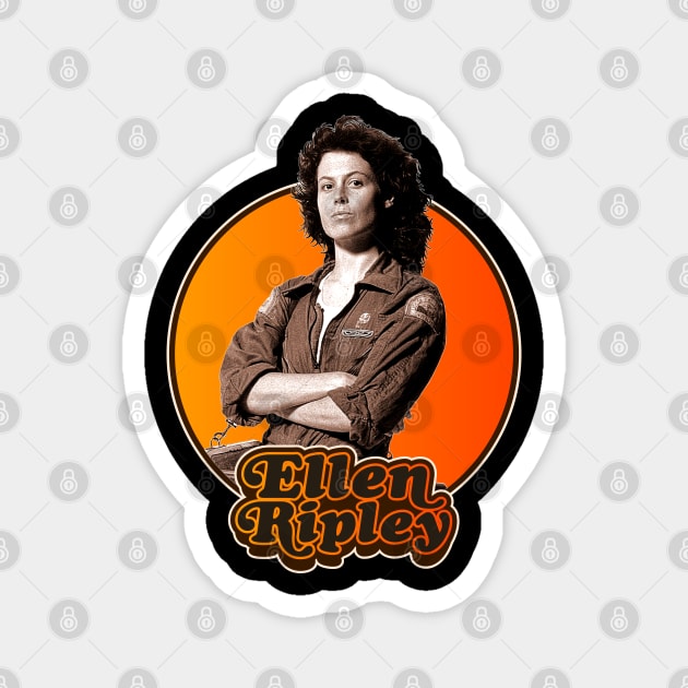 Retro Ellen Ripley Alien Tribute Magnet by darklordpug