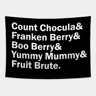 Funny Names x Monster Cereal (Chocula, Frankenberry, BooBerry, Fruit Brute Tapestry