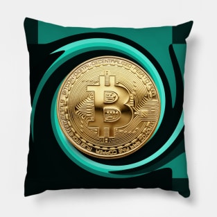 Bitcoin Gold Cryptocurrency Digital Assets Pillow