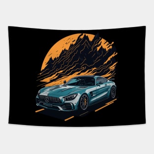 Mercedes AMG GT R Classic Car Tapestry