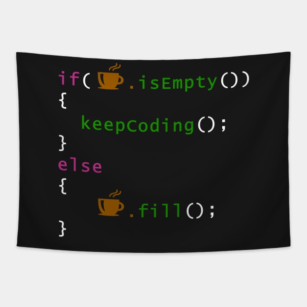 Coffee code - programming Tapestry by mangobanana