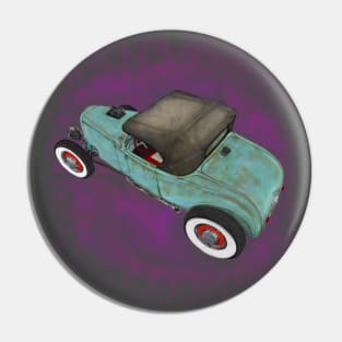 Green rat rod Pin