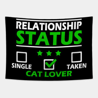 Relationship Status Funny Cat Lover Gift Idea Tapestry