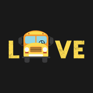 I love school buses, school bus lovers T-Shirt