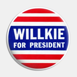 1940 Wendell Willkie For President Pin