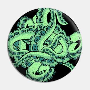 Green Tentacle Mess Pin