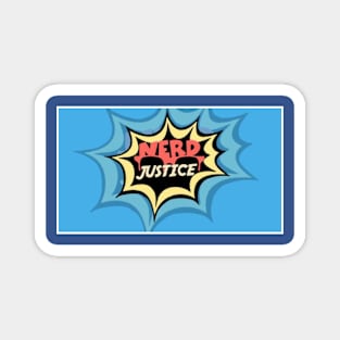 Nerd Justice Logo Magnet