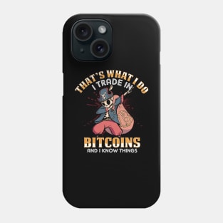 BTC Crypto Trader Funny Cryptocurrency Bitcoin Gift Phone Case