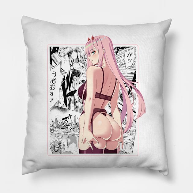 Zero Two Pillow by Oonamin