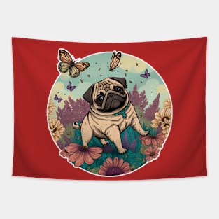 Pug Tapestry