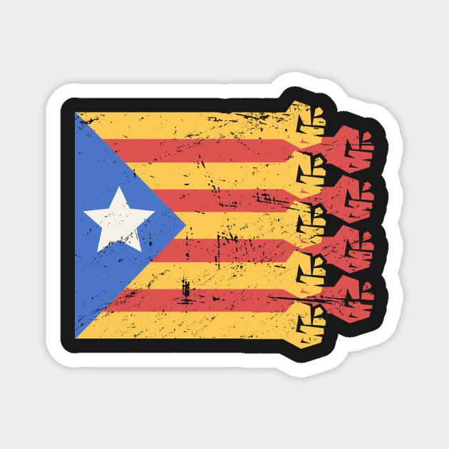 Independence For Catalonia / Catalunya Magnet by MeatMan