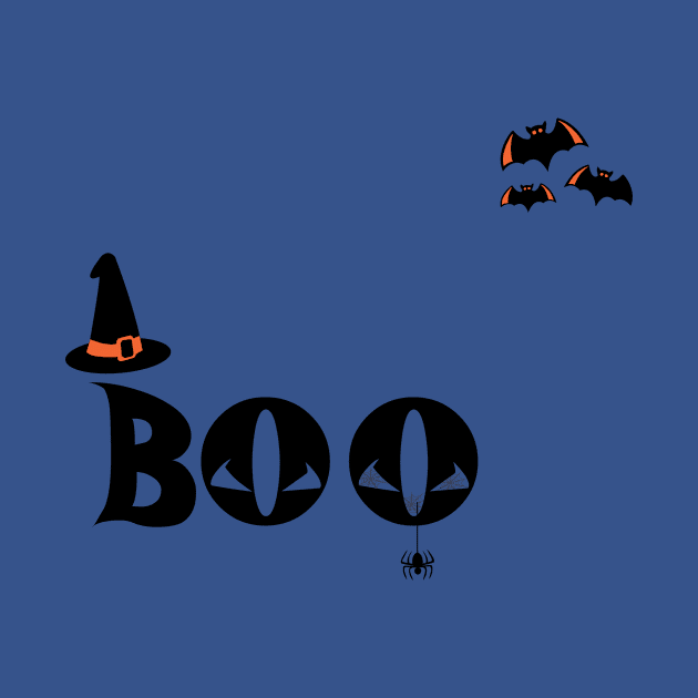 boo Funny Halloween Shirts For Women Kids Men Pumpkin by barwarrior