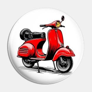 Scooter (red) Pin