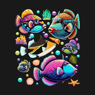 Humuhumunukunukuapua'a Hawaiian Reef Triggerfish Hawaii T-Shirt